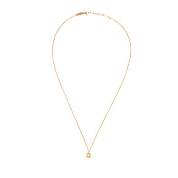 Filigrane Kurshuni Halskette mit glitzerndem Anhänger aus rosévergoldetem Silber und Zirkonias: Jetzt versandkostenfrei im Perlenmarkt OnlineShop bestellen!